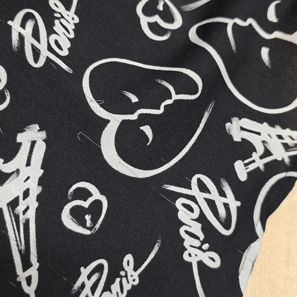 {Catherine Malandrino} Women's Paris Print Button Down Blouse - Size Large - Picture 13 of 13